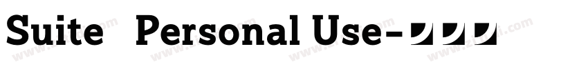 Suite   Personal Use字体转换